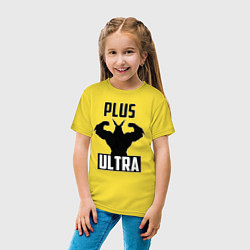 Футболка хлопковая детская PLUS ULTRA черный, цвет: желтый — фото 2