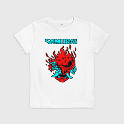 Футболка хлопковая детская SAMURAI KEANU REEVES, цвет: белый