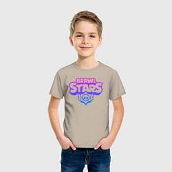 Футболка хлопковая детская BRAWL STARS, цвет: миндальный — фото 2