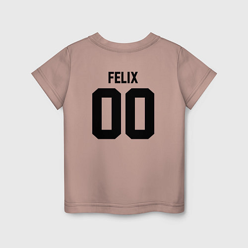Детская футболка STRAY KIDS FELIX / Пыльно-розовый – фото 2