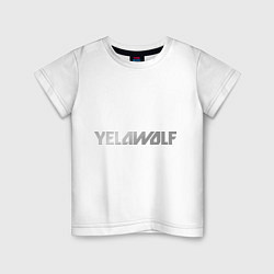 Футболка хлопковая детская Yelawolf metalic, цвет: белый