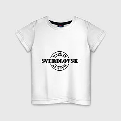 Футболка хлопковая детская Made in Sverdlovsk, цвет: белый