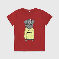 Футболка хлопковая детская Say Cheese, цвет: красный