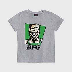 Футболка хлопковая детская BFG, цвет: меланж