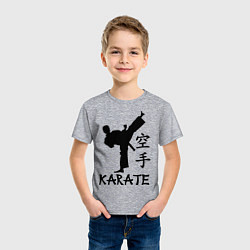 Футболка хлопковая детская Karate craftsmanship, цвет: меланж — фото 2