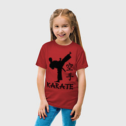 Футболка хлопковая детская Karate craftsmanship, цвет: красный — фото 2