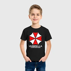 Футболка хлопковая детская UMBRELLA CORP, цвет: черный — фото 2