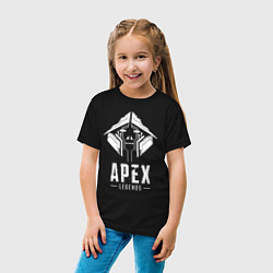 Футболка хлопковая детская APEX LEGENDS CRYPTO, цвет: черный — фото 2