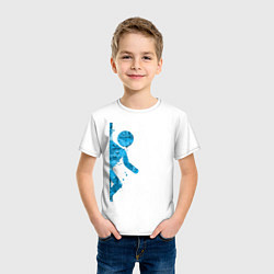 Футболка хлопковая детская Portal спина, цвет: белый — фото 2