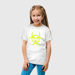 Футболка хлопковая детская BIOHAZARD, цвет: белый — фото 2