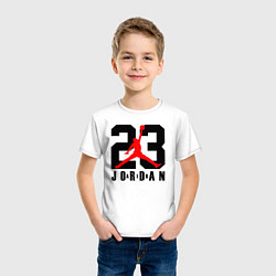 Футболка хлопковая детская MICHAEL JORDAN 23, цвет: белый — фото 2
