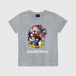 Футболка хлопковая детская UNDERTALE, цвет: меланж