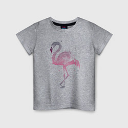 Футболка хлопковая детская Flamingo, цвет: меланж
