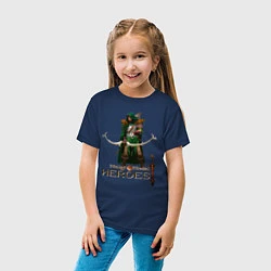 Футболка хлопковая детская Heroes of Might and Magic, цвет: тёмно-синий — фото 2