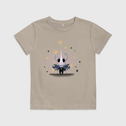 Футболка хлопковая детская Hollow knight Полый рыцарь, цвет: миндальный