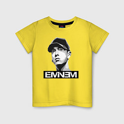 Футболка хлопковая детская Eminem, цвет: желтый