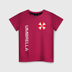 Футболка хлопковая детская UMBRELLA CORP, цвет: маджента