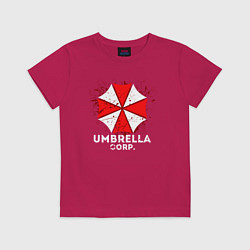 Футболка хлопковая детская UMBRELLA CORP, цвет: маджента
