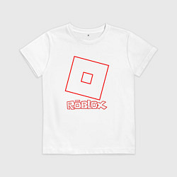 Футболка хлопковая детская ROBLOX, цвет: белый
