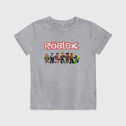 Футболка хлопковая детская ROBLOX, цвет: меланж