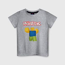 Футболка хлопковая детская ROBLOX, цвет: меланж