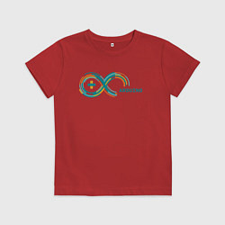 Футболка хлопковая детская Arduino, цвет: красный