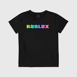 Футболка хлопковая детская ROBLOX, цвет: черный