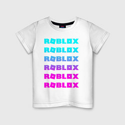 Футболка хлопковая детская ROBLOX, цвет: белый