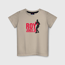 Футболка хлопковая детская Roy Jones Jr, цвет: миндальный