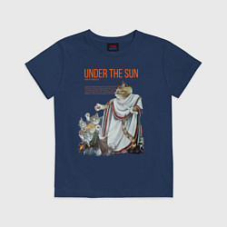 Футболка хлопковая детская Under the Sun, цвет: тёмно-синий