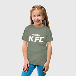 Футболка хлопковая детская Боец KFC, цвет: авокадо — фото 2