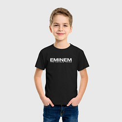 Футболка хлопковая детская EMINEM, цвет: черный — фото 2