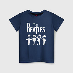Футболка хлопковая детская Beatles, цвет: тёмно-синий