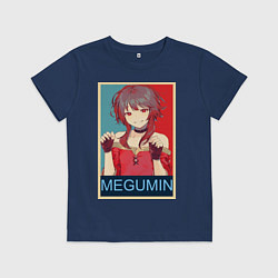 Футболка хлопковая детская Мегумин, цвет: тёмно-синий