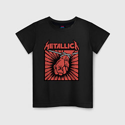 Футболка хлопковая детская Metallica, цвет: черный