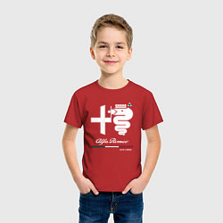 Футболка хлопковая детская Alfa corsa DTM, цвет: красный — фото 2