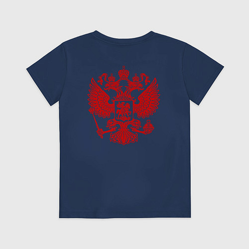 Детская футболка Russia / Тёмно-синий – фото 2