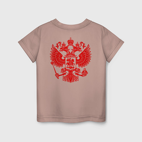 Детская футболка Russia / Пыльно-розовый – фото 2