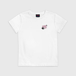 Футболка хлопковая детская BT21, цвет: белый