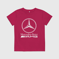 Футболка хлопковая детская MERCEDES-BENZ AMG, цвет: маджента