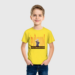 Футболка хлопковая детская Payton Moormeier, цвет: желтый — фото 2