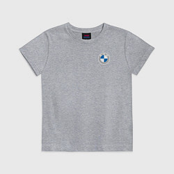 Футболка хлопковая детская BMW LOGO 2020, цвет: меланж