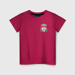 Футболка хлопковая детская LIVERPOOL, цвет: маджента