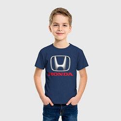 Футболка хлопковая детская HONDA, цвет: тёмно-синий — фото 2
