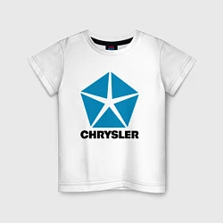 Футболка хлопковая детская Chrysler, цвет: белый