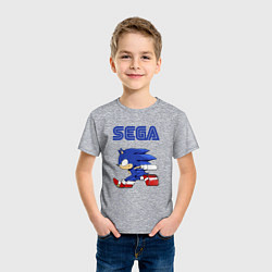 Футболка хлопковая детская SEGA, цвет: меланж — фото 2