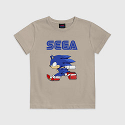 Футболка хлопковая детская SEGA, цвет: миндальный