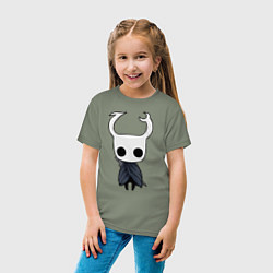 Футболка хлопковая детская Рыцарь Hollow Knight, цвет: авокадо — фото 2
