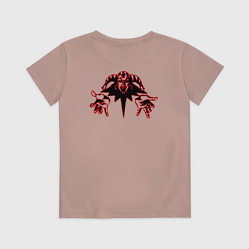 Детская футболка Король и шут спина КиШ Z / Пыльно-розовый – фото 2