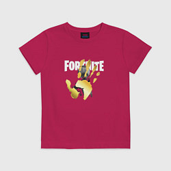Футболка хлопковая детская Fortnite, цвет: маджента